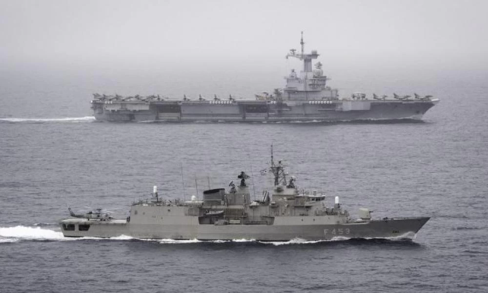 Η φρεγάτα “Ψαρά” στην Task Force του αεροπλανοφόρου Charles de Gaulle